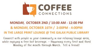 [GPL] Coffee Connections @ Galax Public Library