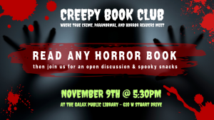 [GPL] Creepy Book Club-HORROR @ Galax Public Library