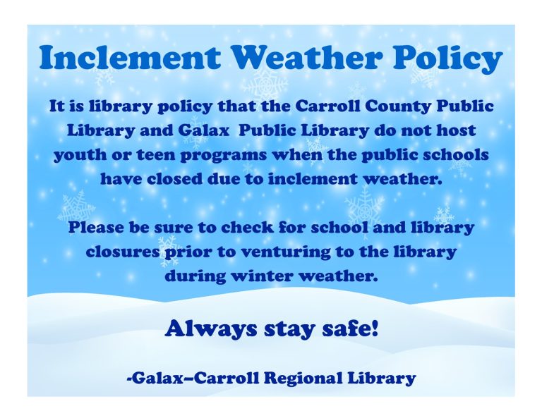 Inclement Weather Policy