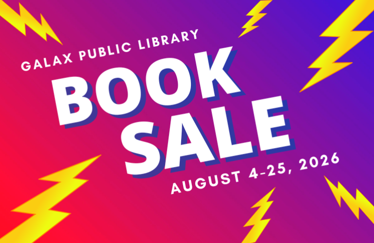 Galax Public Library Book Sale August 4-25, 2026