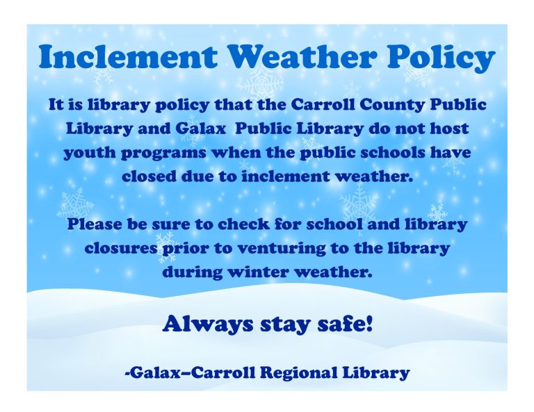 Inclement Weather Policy