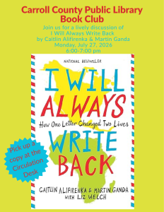CCPL book club book I Will Always Right Back, non-fiction