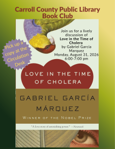 August Book Club flyer